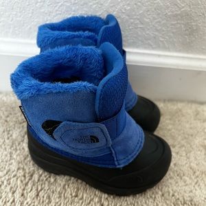 The North Face Kids Blue and Black Boots